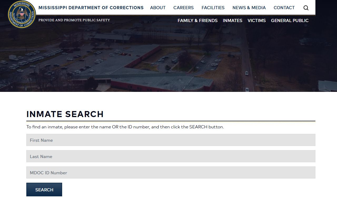 Mississippi MDOC inmate search for Clay County sentenced inmate lookup